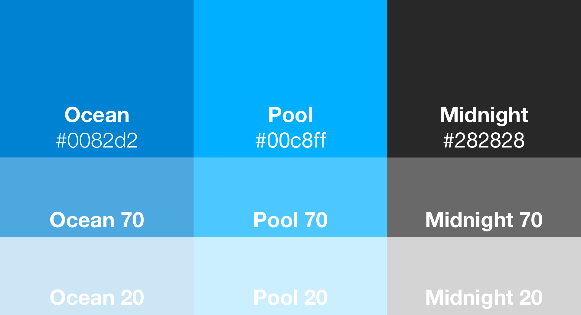 Boxmail Farbentwicklung mit blau, dunkelblau und schwarz. Weiter Information zum Boxmail Projekt beziehungsweise zum Webdesign und Logodesign findest du bei cbba.