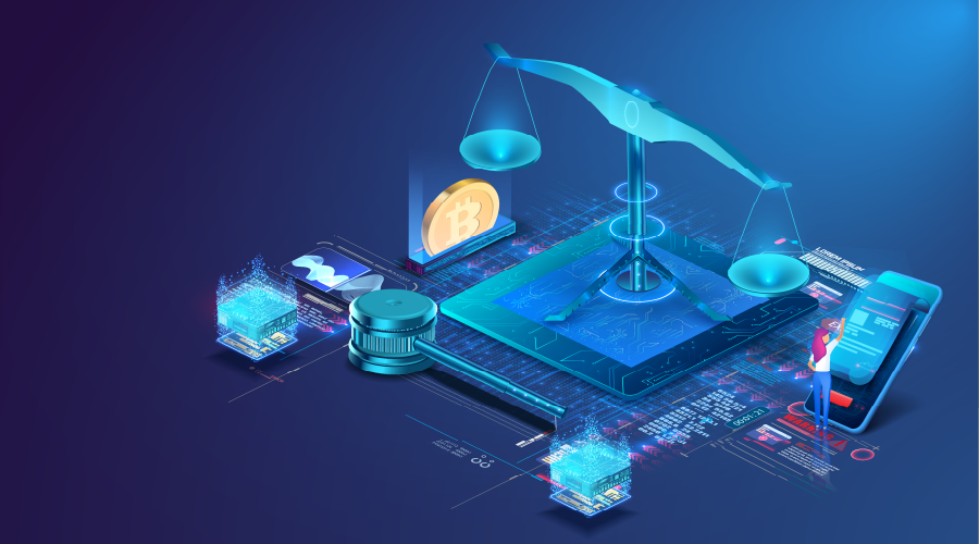 Auf blauem Hintergrund zeigt eine 3D-Waage zusammen mit hellblauen Rechtspapieren. Aktuelle und Wissenswert. Weiter Informationen zum Barrierefreiheitsstärkungsgesetz 2025 findest du im Medien News Blog von cbba.